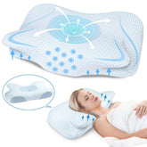 Memory Foam Butterfly Horn Pillow Sleep Neck Pillow Zero Pressure